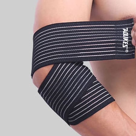 Elastic Nylon Elbow Compression Bandage - Blue Force Sports