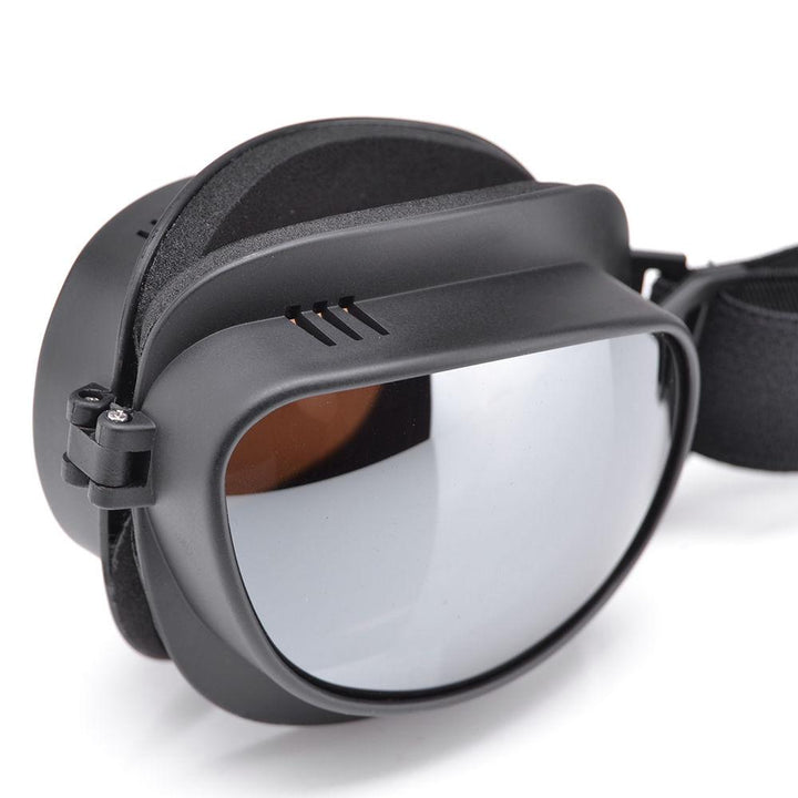 Motorcycle Retro Goggles - Blue Force Sports