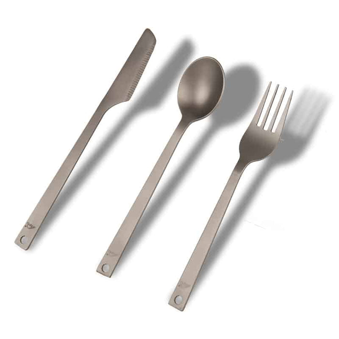 Titanium Camping Cutlery Set - Blue Force Sports