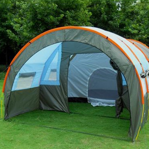 High Quality Large Tunnel Shaped Waterproof Camping Tent - Blue Force Sports