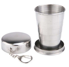 Folding Stainless Steel Camping Cup - Blue Force Sports