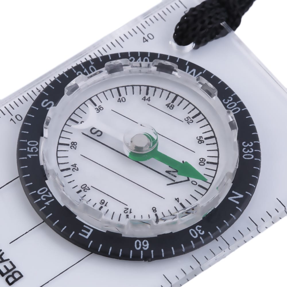 Transparent Portable Compass for Travel - Blue Force Sports