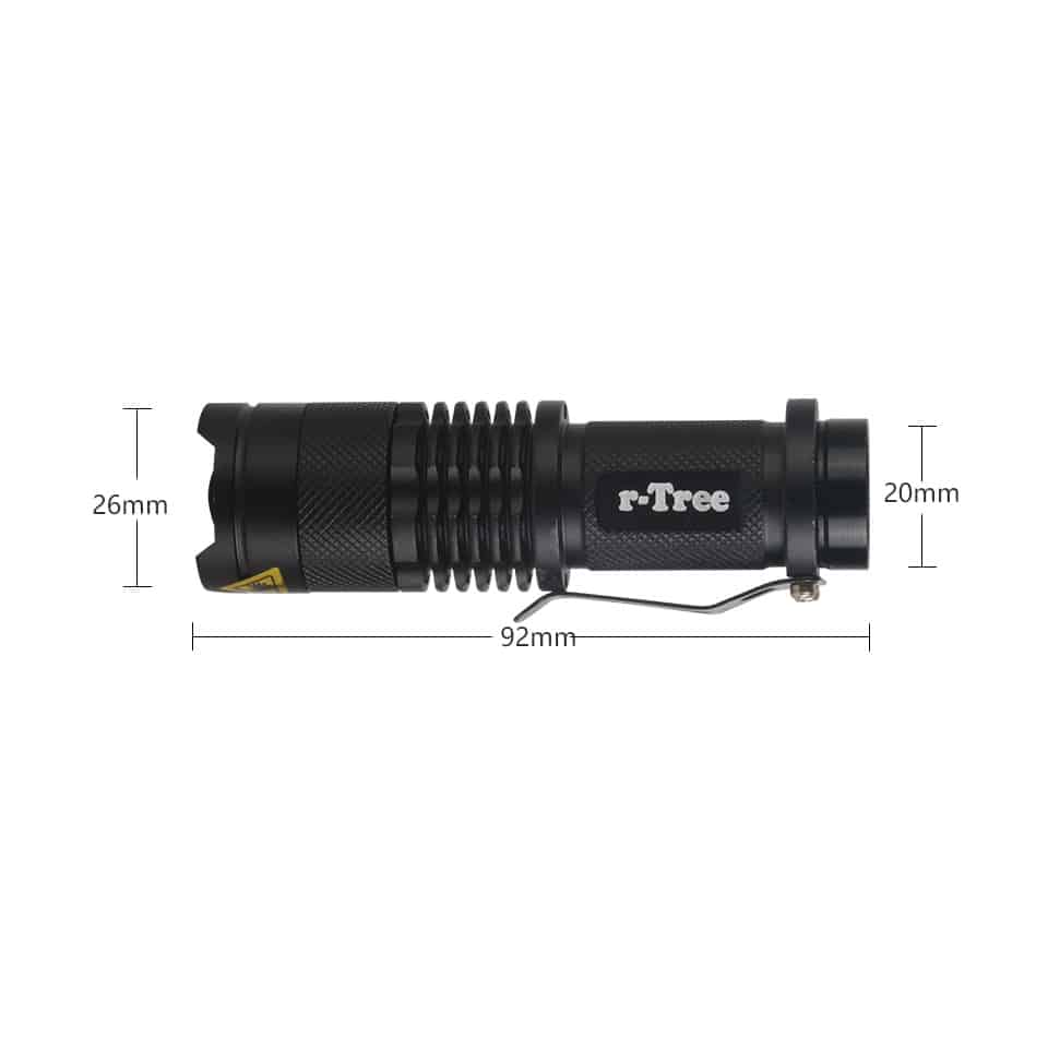 Waterproof Compact Bicycle Torch with Holder - Blue Force Sports