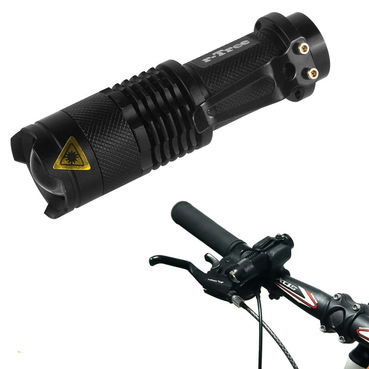 Waterproof Compact Bicycle Torch with Holder - Blue Force Sports