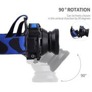 Waterproof High Brightness LED Headlamp for Night Fishing - Blue Force Sports
