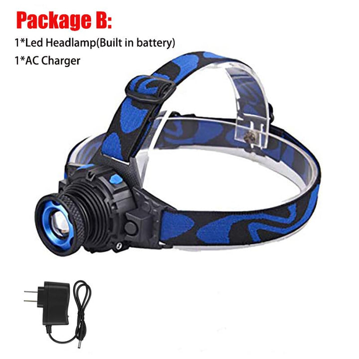 Waterproof High Brightness LED Headlamp for Night Fishing - Blue Force Sports