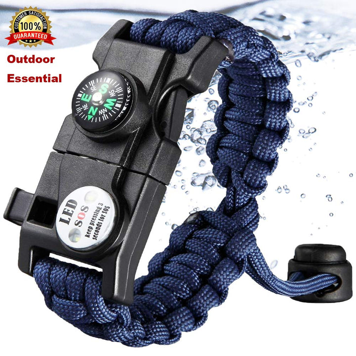 Outdoor Emergency Paracord Bracelet - Blue Force Sports