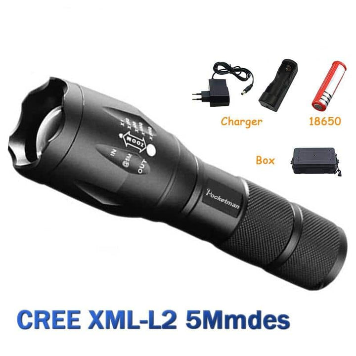 Tactical Flashlight LED Torch - Blue Force Sports