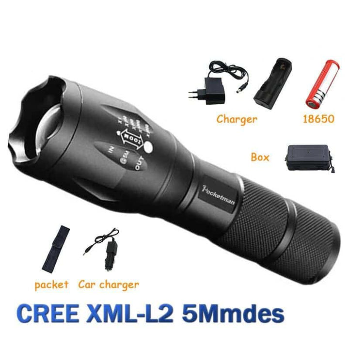 Tactical Flashlight LED Torch - Blue Force Sports