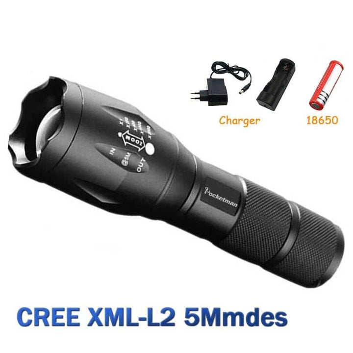 Tactical Flashlight LED Torch - Blue Force Sports