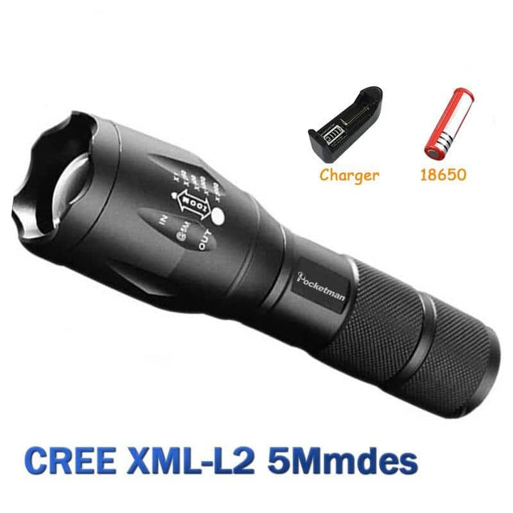 Tactical Flashlight LED Torch - Blue Force Sports