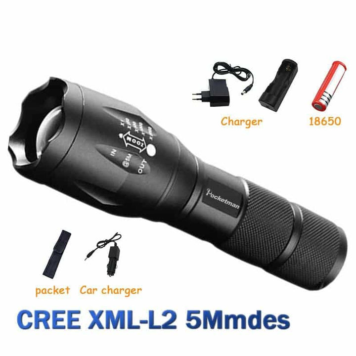 Tactical Flashlight LED Torch - Blue Force Sports