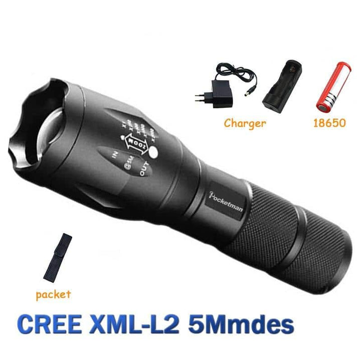 Tactical Flashlight LED Torch - Blue Force Sports