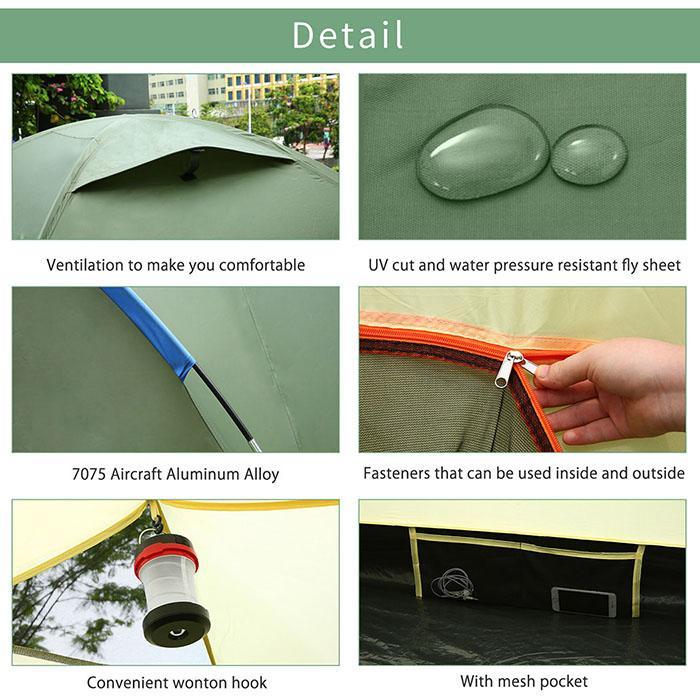 4 Person Army Green Tent - Blue Force Sports