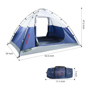 1-2 Person Single Layer Water Resistant Tent - Blue Force Sports