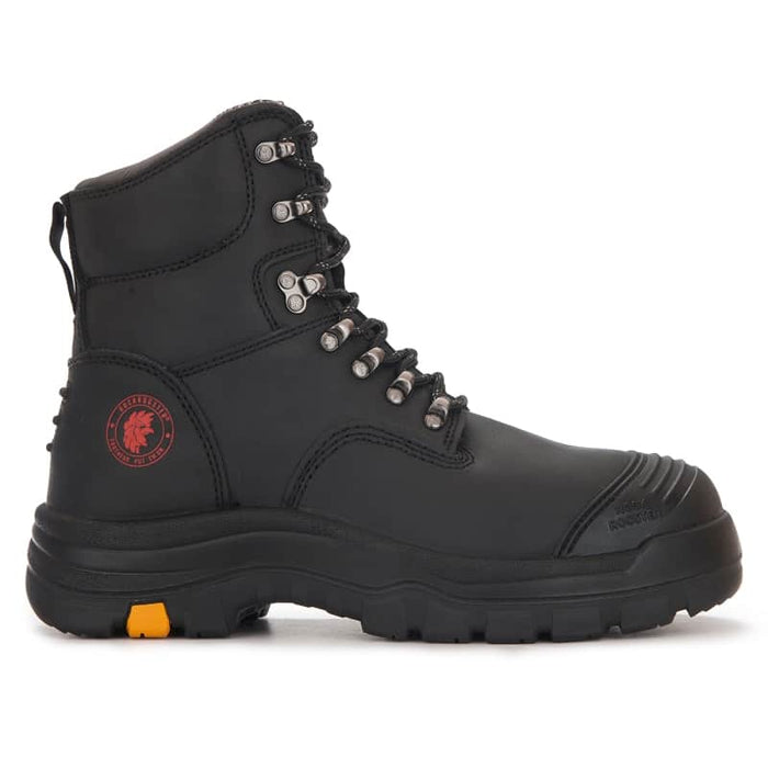 Men's Solid Black Shockproof Boots - Blue Force Sports