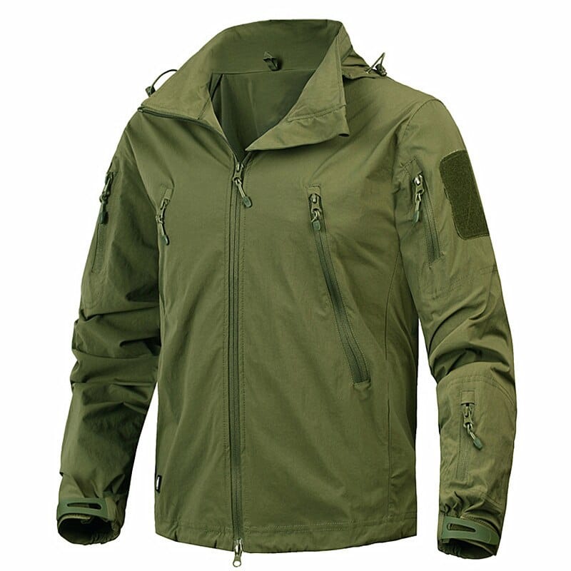 Men's Military Tactical Breathable Nylon Light Windbreaker - Blue Force Sports