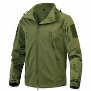 Men's Military Tactical Breathable Nylon Light Windbreaker - Blue Force Sports