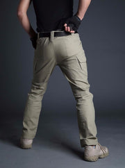 Men's Elastic Cotton Hiking Pants - Blue Force Sports