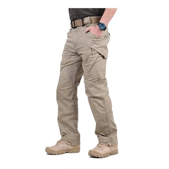 Men's Elastic Cotton Hiking Pants - Blue Force Sports