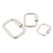 Stainless Steel Square Carabiner - Blue Force Sports