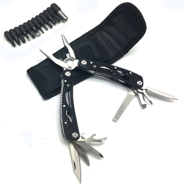 Useful Handy Folding Durable Stainless Steel Multitool - Blue Force Sports
