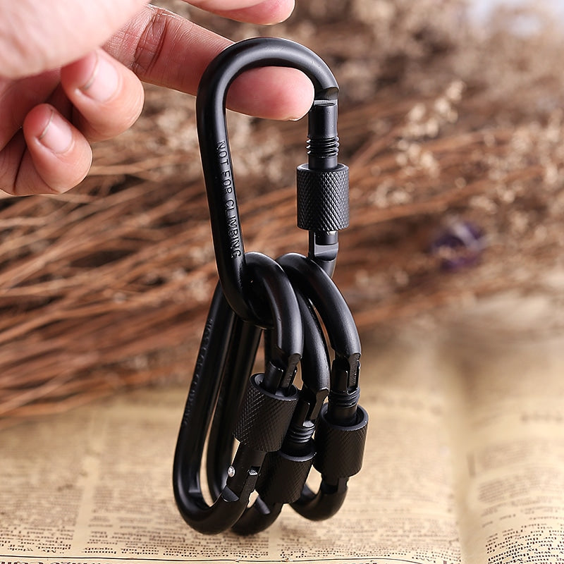 Useful Multipurpose Durable Aluminum Safety Carabiners Set - Blue Force Sports