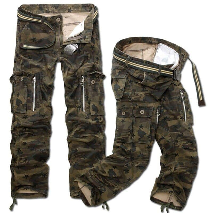 High Quality Wear-Resistant Camouflage Cotton Men's Cargo Pants - Blue Force Sports