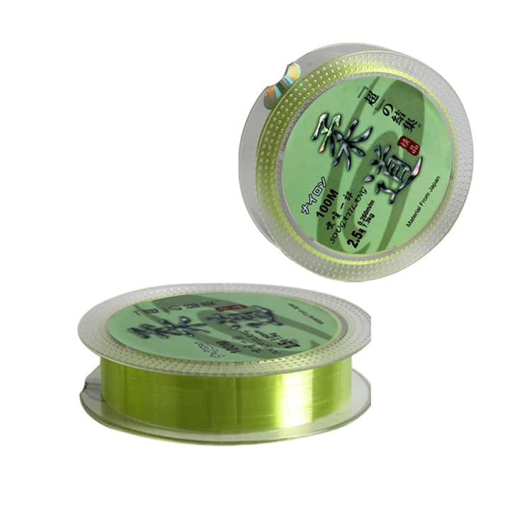Green 100 m Fluorocarbon Fishing Line - Blue Force Sports