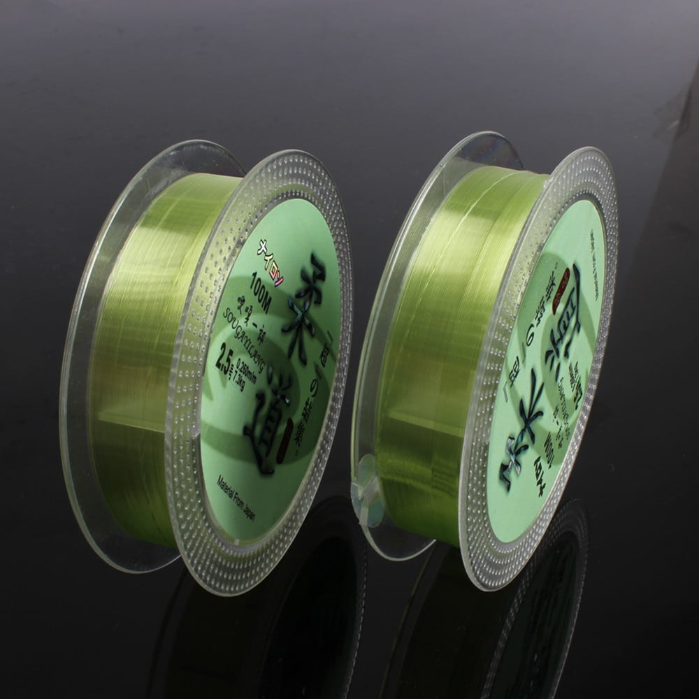 Green 100 m Fluorocarbon Fishing Line - Blue Force Sports