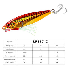 Colorful Metal Jig Fishing Lure - Blue Force Sports