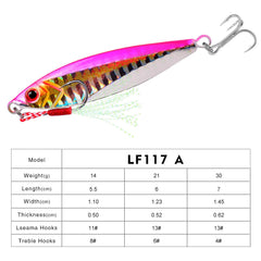 Colorful Metal Jig Fishing Lure - Blue Force Sports