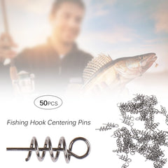 Fishing Hook with Centering Pins 50 pcs Set - Blue Force Sports