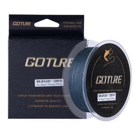Solid Color 4-Strand PE Fishing Line - Blue Force Sports