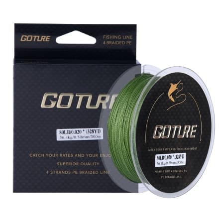 Solid Color 4-Strand PE Fishing Line - Blue Force Sports