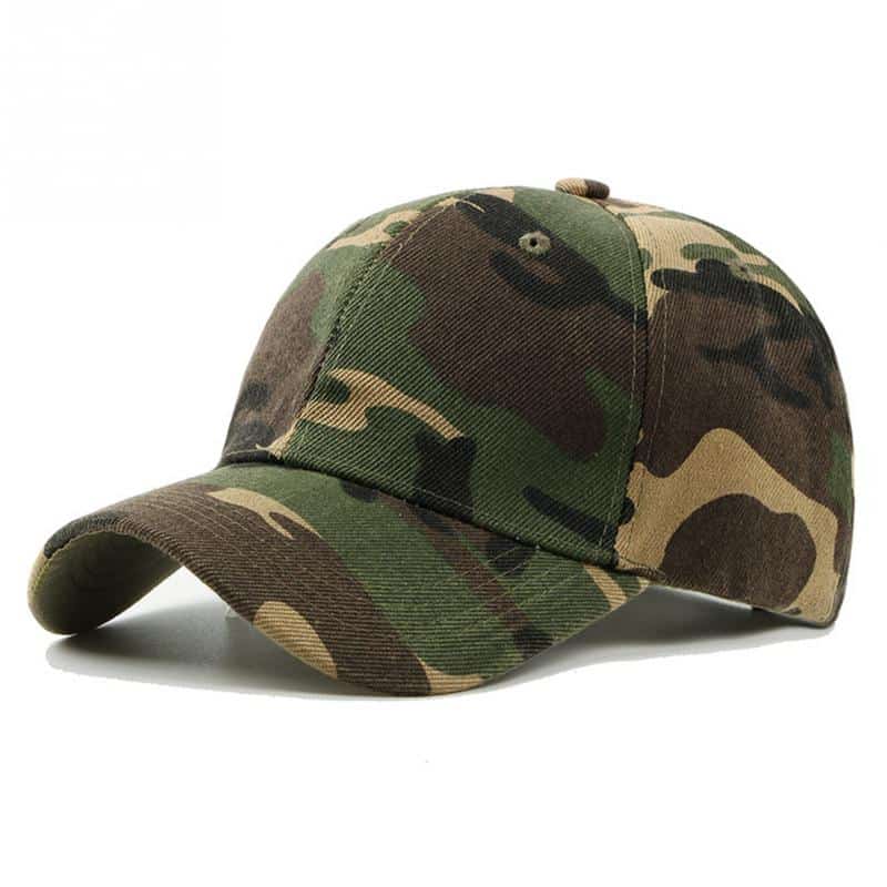 Men's Canvas Camouflage Fishing Cap - Blue Force Sports